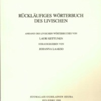 Rückläufiges Wörterbuch des Livischen