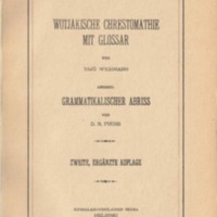 Wotjakische Chrestomathie mit Glossar