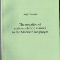 The negation of stative relation clauses in the Mordvin languages (MSFOu 254)