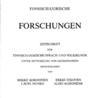 Finnisch-Ugrische Forschungen 50