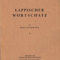 Lappischer Wortschatz. I–II