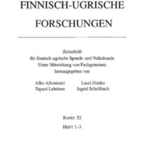 Finnisch-Ugrische Forschungen 52