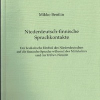 Niederdeutsch-finnische Sprachkontakte (MSFOu 256)