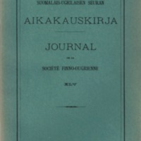 Journal de la Société Finno-Ougrienne 45