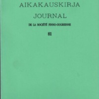 Journal de la Société Finno-Ougrienne 81