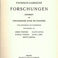 Finnisch-Ugrische Forschungen 35