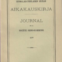 Journal de la Société Finno-Ougrienne 54