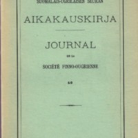 Journal de la Société Finno-Ougrienne 60