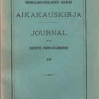 Journal de la Société Finno-Ougrienne 52