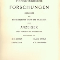 Finnisch-Ugrische Forschungen 22