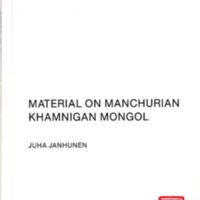 Material on Manchurian Khamnigan Mongol