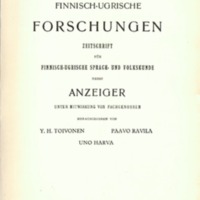 Finnisch-Ugrische Forschungen 25