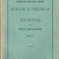 Suomalais-Ugrilaisen Seuran Aikakauskirja 44