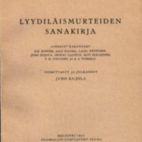 Lyydiläismurteiden sanakirja