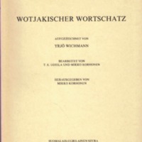 Wotjakischer Wortschatz