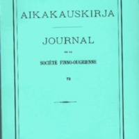 Suomalais-Ugrilaisen Seuran Aikakauskirja 73