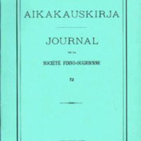 Suomalais-Ugrilaisen Seuran Aikakauskirja 72