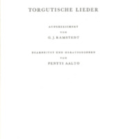 Torgutische Lieder