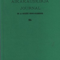 Suomalais-Ugrilaisen Seuran Aikakauskirja 86