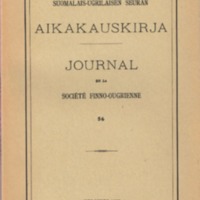 Suomalais-Ugrilaisen Seuran Aikakauskirja 56