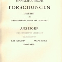 Finnisch-Ugrische Forschungen 27