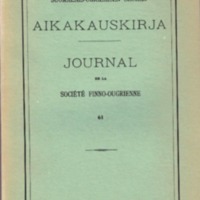 Suomalais-Ugrilaisen Seuran Aikakauskirja 61