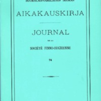 Suomalais-Ugrilaisen Seuran Aikakauskirja 74