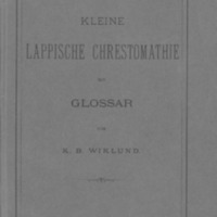 Kleine lappische Chrestomathie mit Glossar