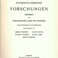 Finnisch-Ugrische Forschungen 35