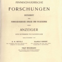 Finnisch-Ugrische Forschungen 17