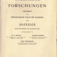 Finnisch-Ugrische Forschungen 15