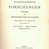 Finnisch-Ugrische Forschungen 33